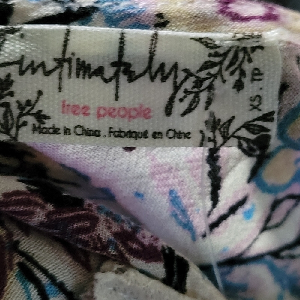 Free‎ people infinite love cami multi floral eyelash lace tank top - Picture 8 of 9
